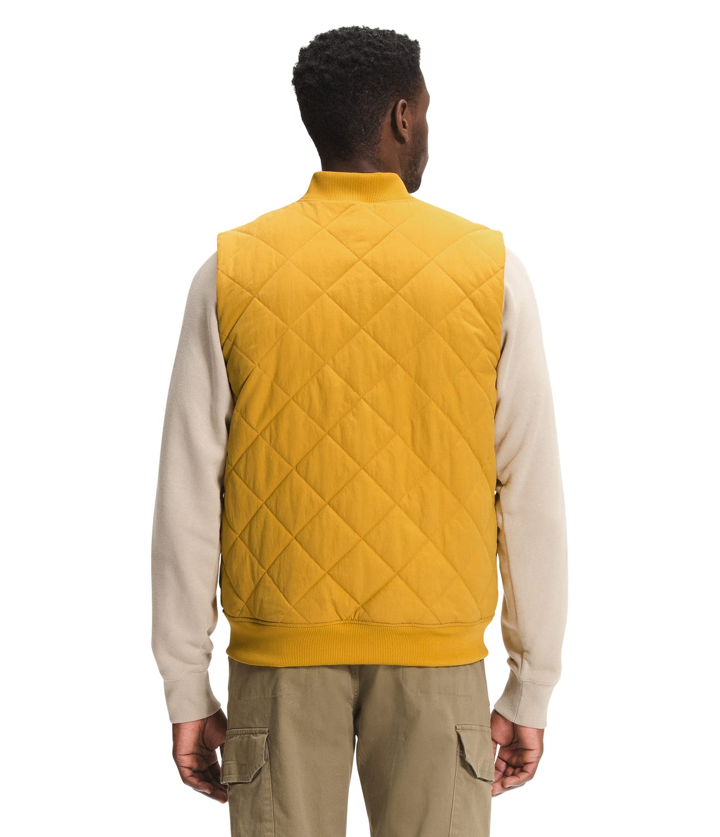 THE NORTH FACE Men's Cuchillo Insulated Vest, Arrowwood Yellow/Bleached Sand, M