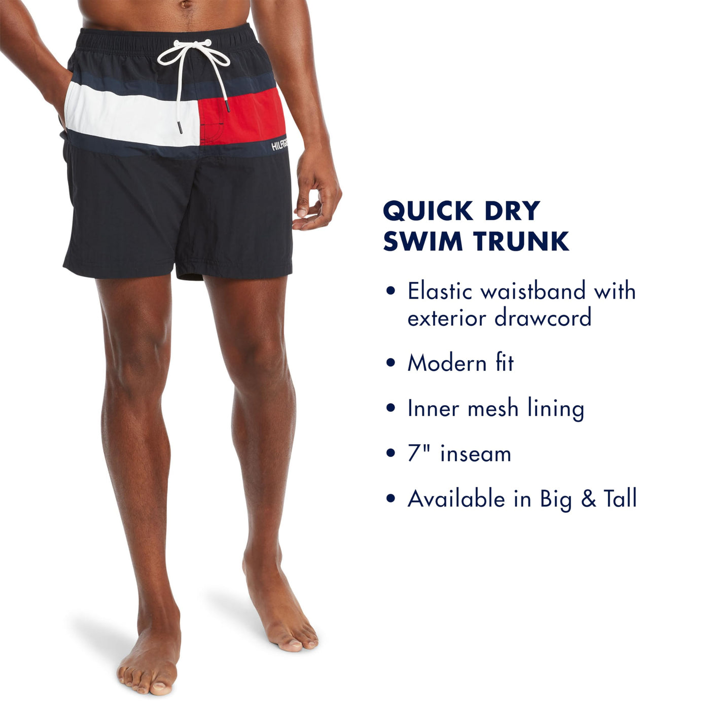 Tommy Hilfiger Men's 7" Swim Trunks