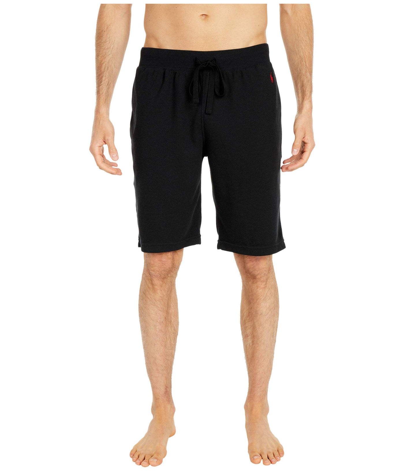 POLO RALPH LAUREN Midweight Waffle Sleep Shorts Polo Black/Rl2000 Red Pony Player SM