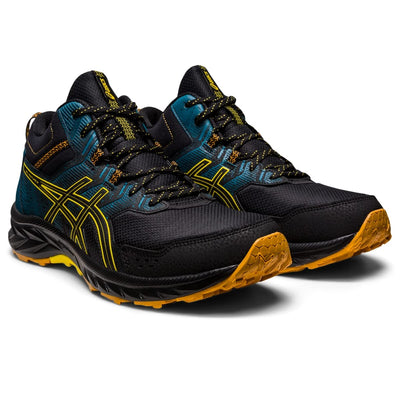 ASICS Men's Gel-Venture 9 Mid Top Running Shoes, 7, Black/Golden Yellow