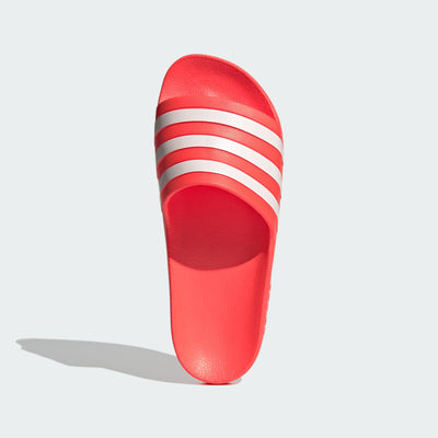 adidas Unisex Adilette Aqua Slide Sandal, Solar Red/White/Solar Red, 7 US Men