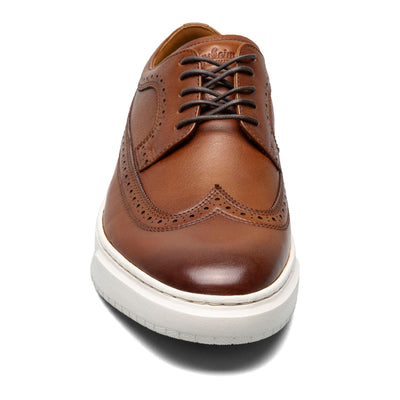 Florsheim Premier Wing Tip Lace-Up Sneaker Cognac Smooth/White Sole 7 M (D)