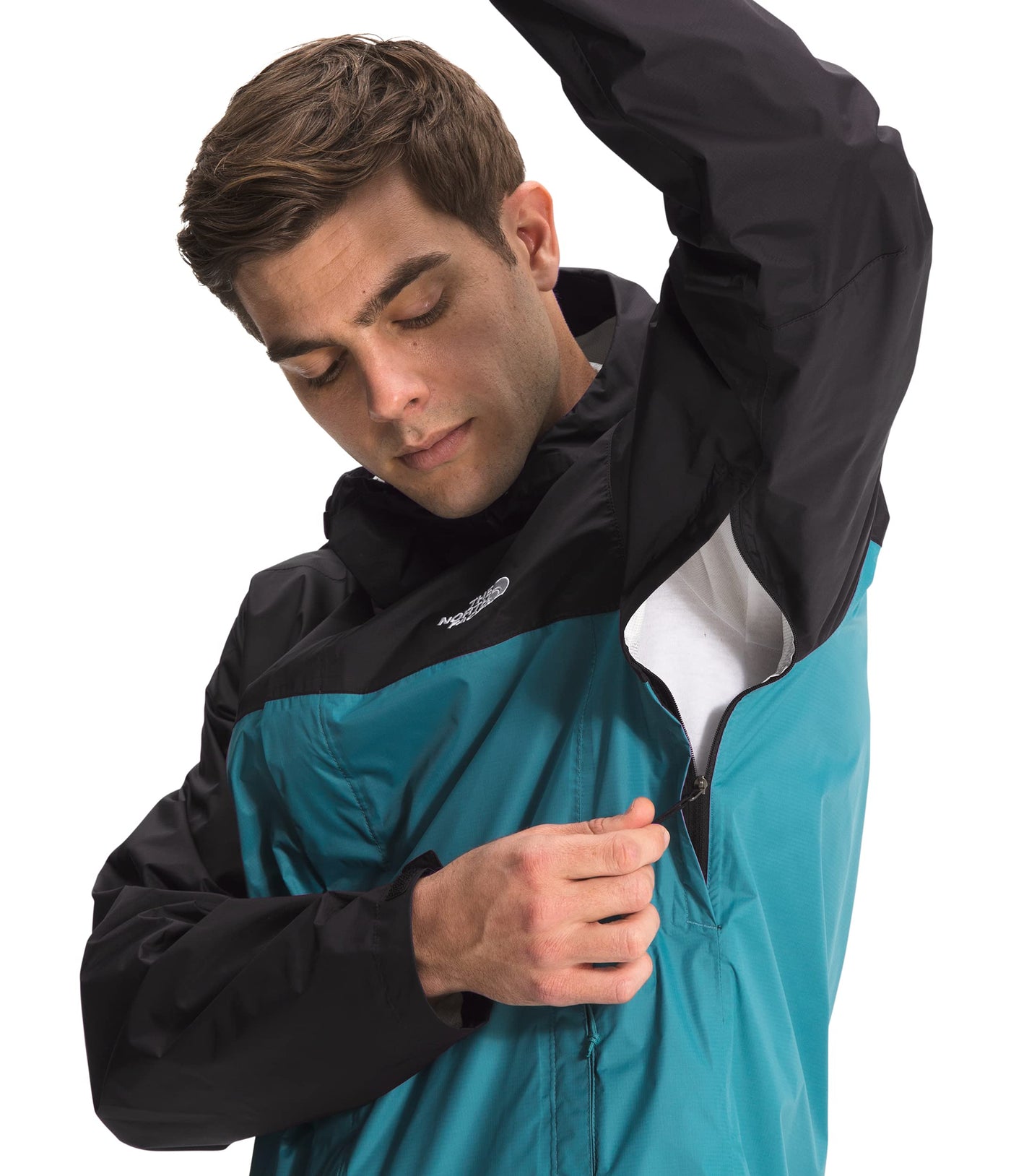 THE NORTH FACE Venture 2 Hooded Jacket - Men's Storm Blue/TNF Black, S