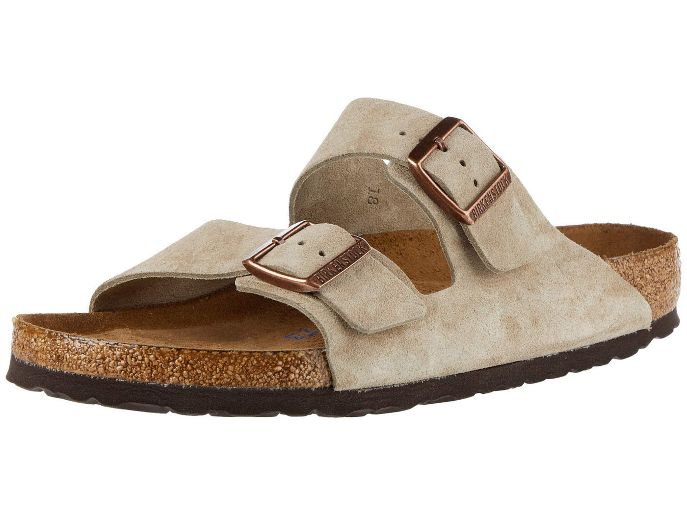 Birkenstock Single Shoe - Arizona Soft Footbed - Suede Taupe Suede EU 40 Right (US Men's 7-7.5, Women's 9-9.5) Regular (D-E)