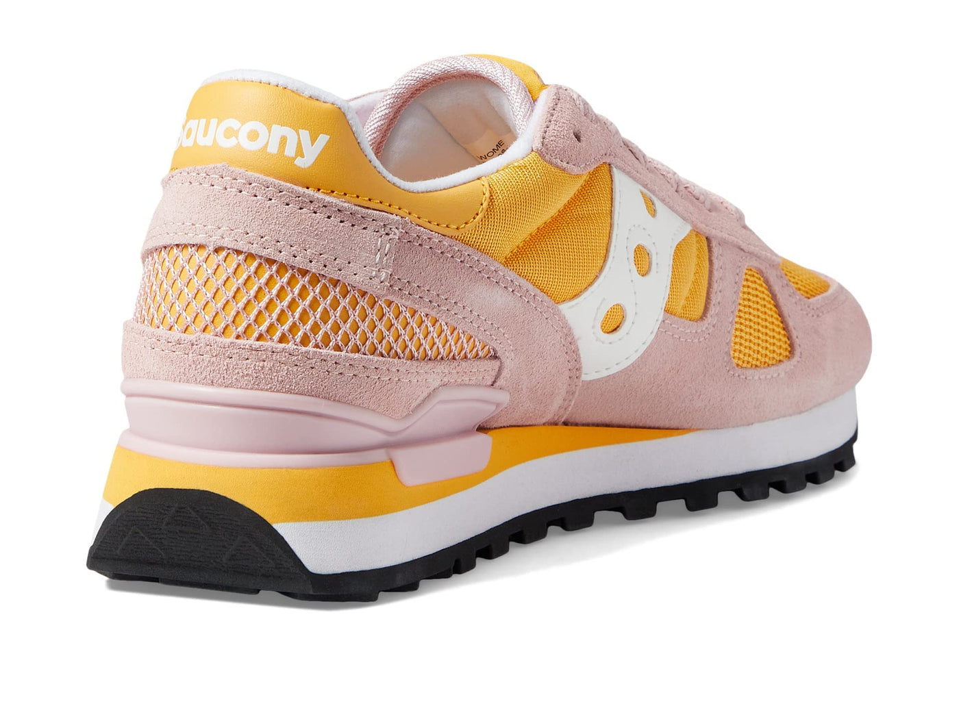 Saucony® Originals Shadow Original Summer Shoes for Women – Rubber Tread Pattern – TPU Heel – Lace-up Closure Pink/Orange 6.5 B - Medium