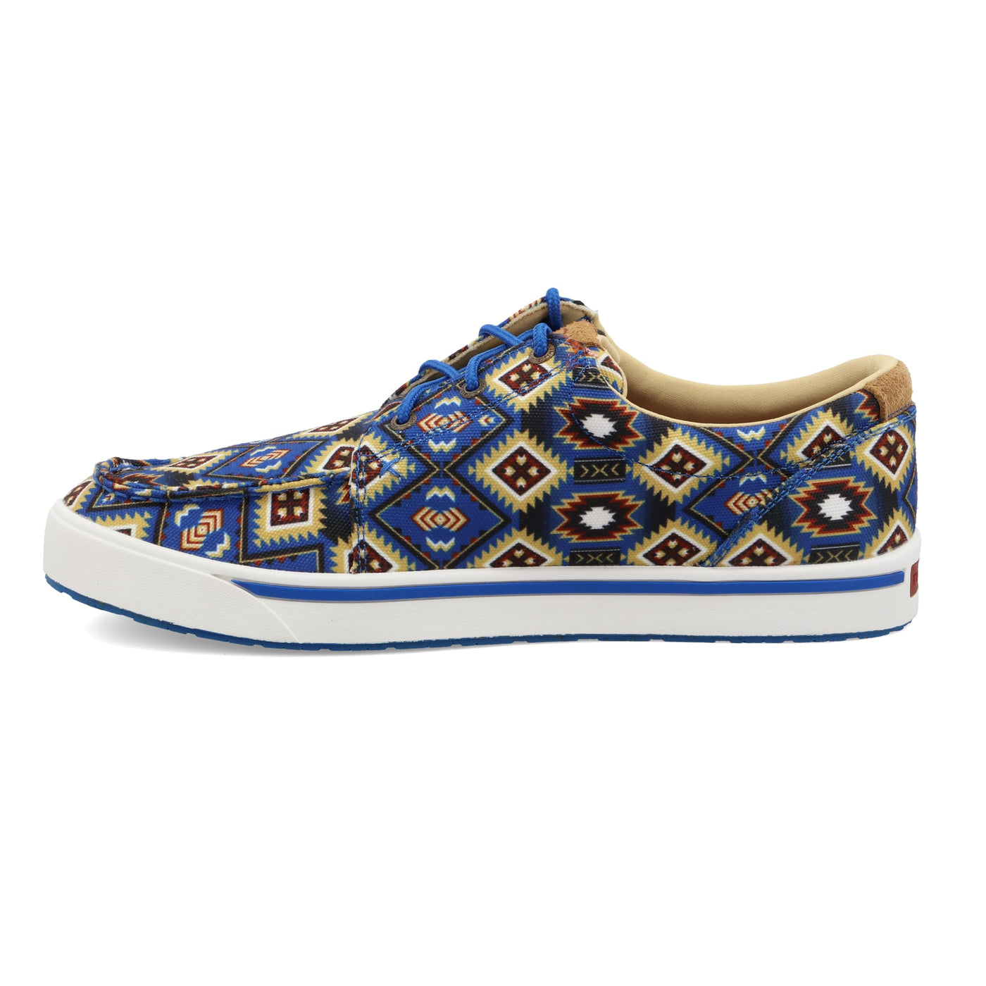 Twisted X Men's Kicks, Moc Toe, Blue Multi Aztec, 9.5 M