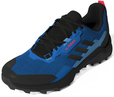 adidas Men's Terrex AX4 Primegreen Hiking Shoe, Blue Rush/Core Black/Turbo - 15