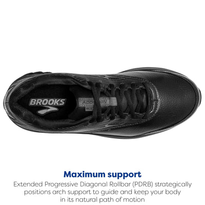 Brooks Men's Addiction Walker 2 Walking Shoe 14 Narrow Black/Black