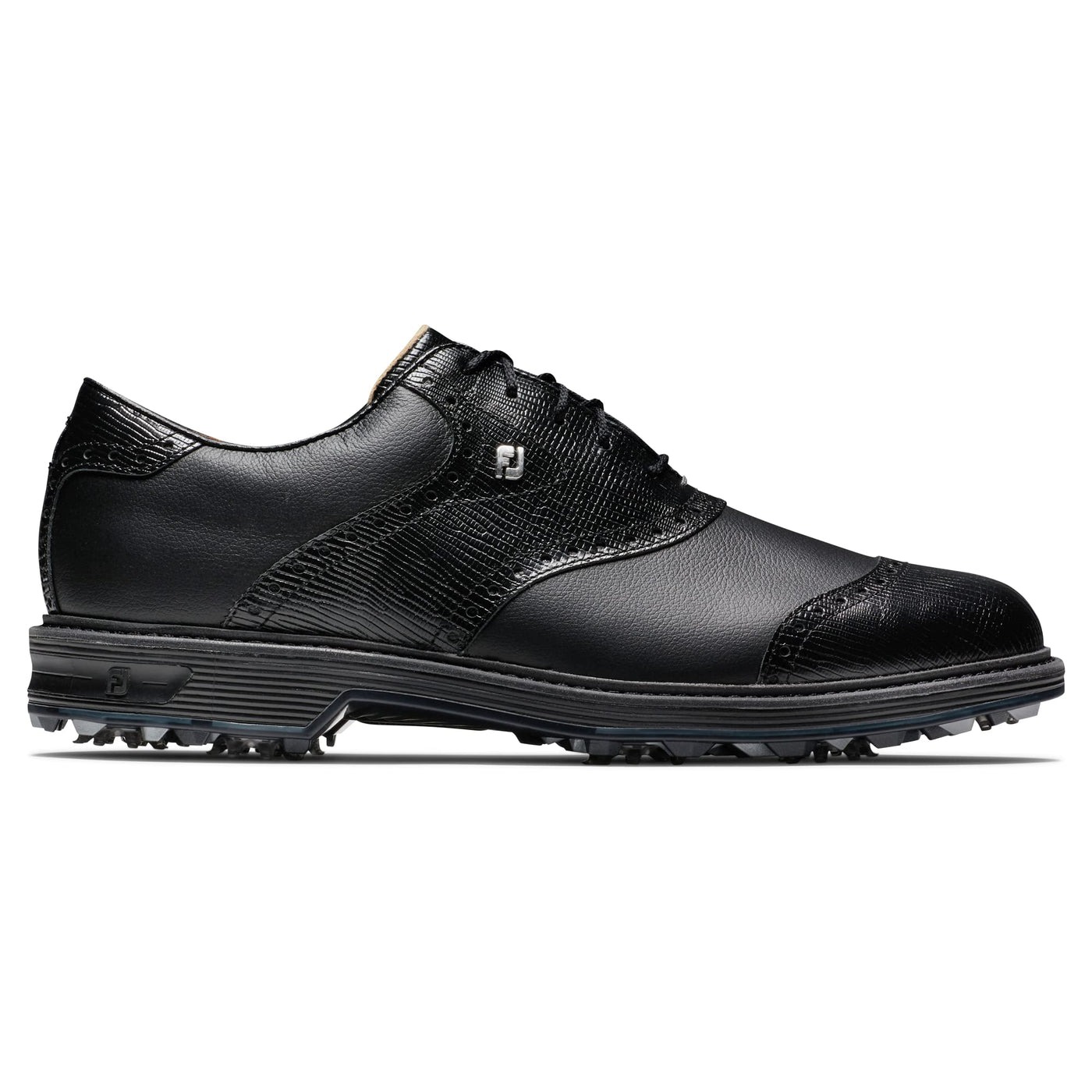 FootJoy Men's Premiere Series-Wilcox Golf Shoe, Black/Black, 14