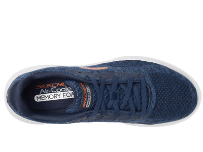 Skechers Men's Skech-Lite Pro Faregrove Oxford, Navy/Orange, 13