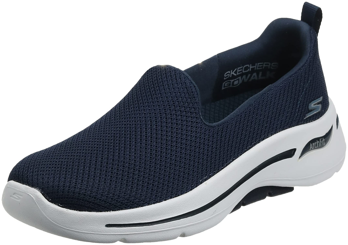 Skechers Women's Go Walk Arch Fit Grateful 6 Navy White