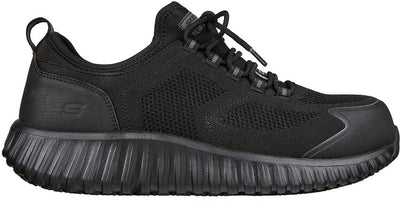 Skechers Work Cicades-Rhettle, Men's, Black, Comp Toe SD, Low Athletic, Work Shoe (14.0 M)