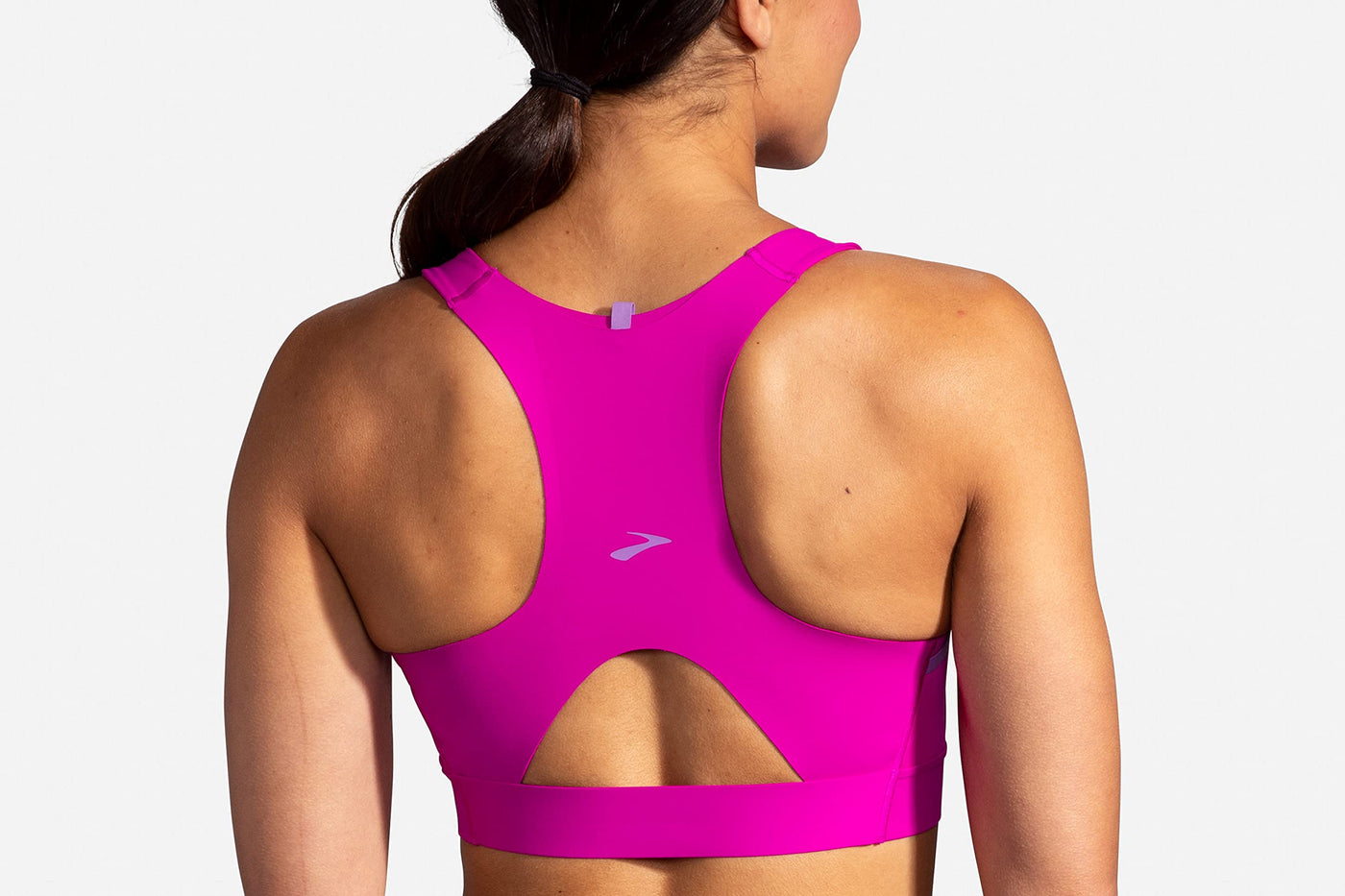 Brooks Women's 3 Pocket Sports Bra for Running, Workouts & Sports 32C/D Magenta