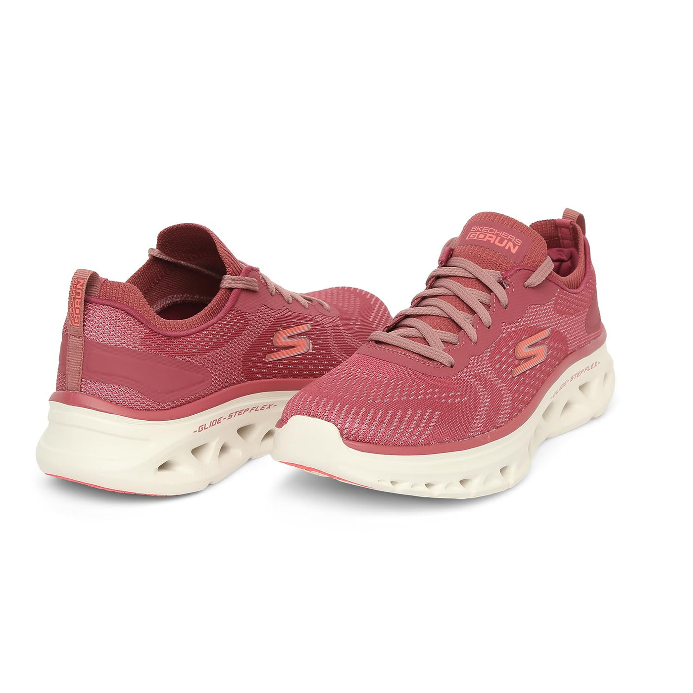 Skechers Womens GO Run Glide Step Flex Shoes 6 Rose