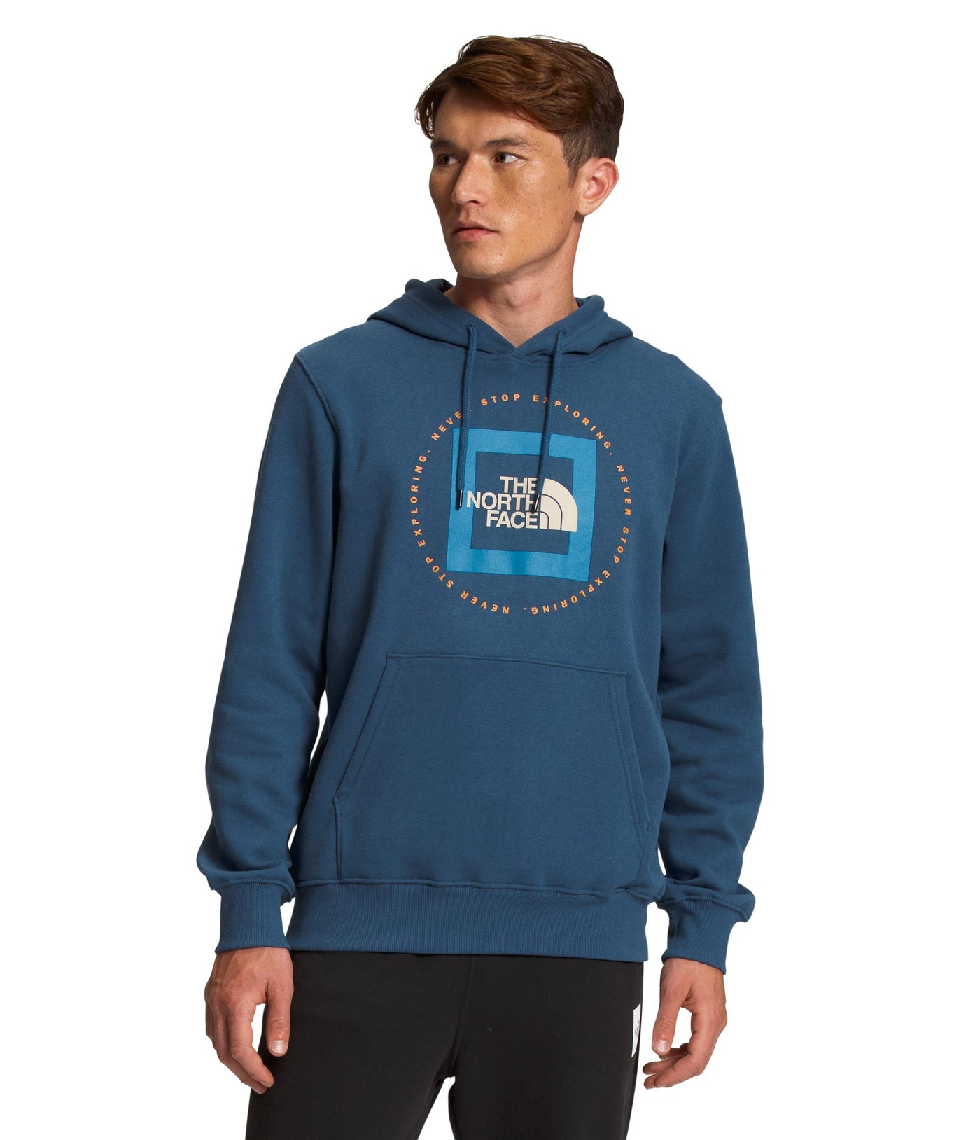 THE NORTH FACE Geo NSE Pullover Hoodie Shady Blue/Acoustic Blue MD