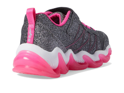 Skechers Girl's Sport Lighted - Hyper Surge 302330L (Little Kid/Big Kid) Charcoal/Hot Pink 3 Little Kid M