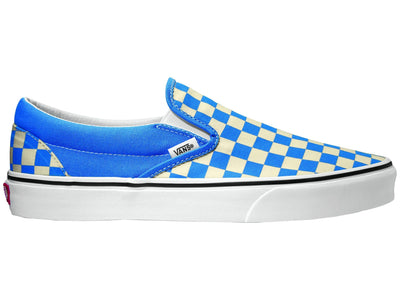 Vans Nebulas Blue/White Checkred Slip-On Shoes Size 9 Men