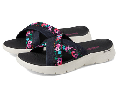 Skechers Women's Go Walk Flex Sandal blossoms 7 Black