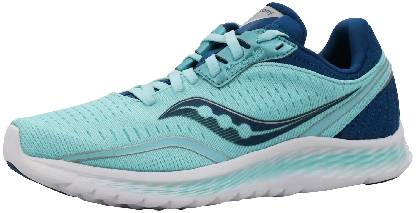 Saucony Women's S10552-25 Kinvara 11 Running Shoe, Aqua/Blue - 12 W US