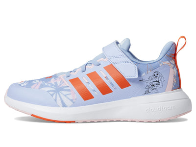 adidas Unisex-Child Fortarun 2.0 Cloudfoam Sport Running Lace Top Strap Shoes 5.5 Big Kid Blue Dawn/Semi Impact Orange/White (Elastic) (Moana)