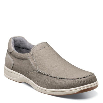 Florsheim Lakeside Canvas Moc Toe Slip On Mens Slip On 105 2E US Grey