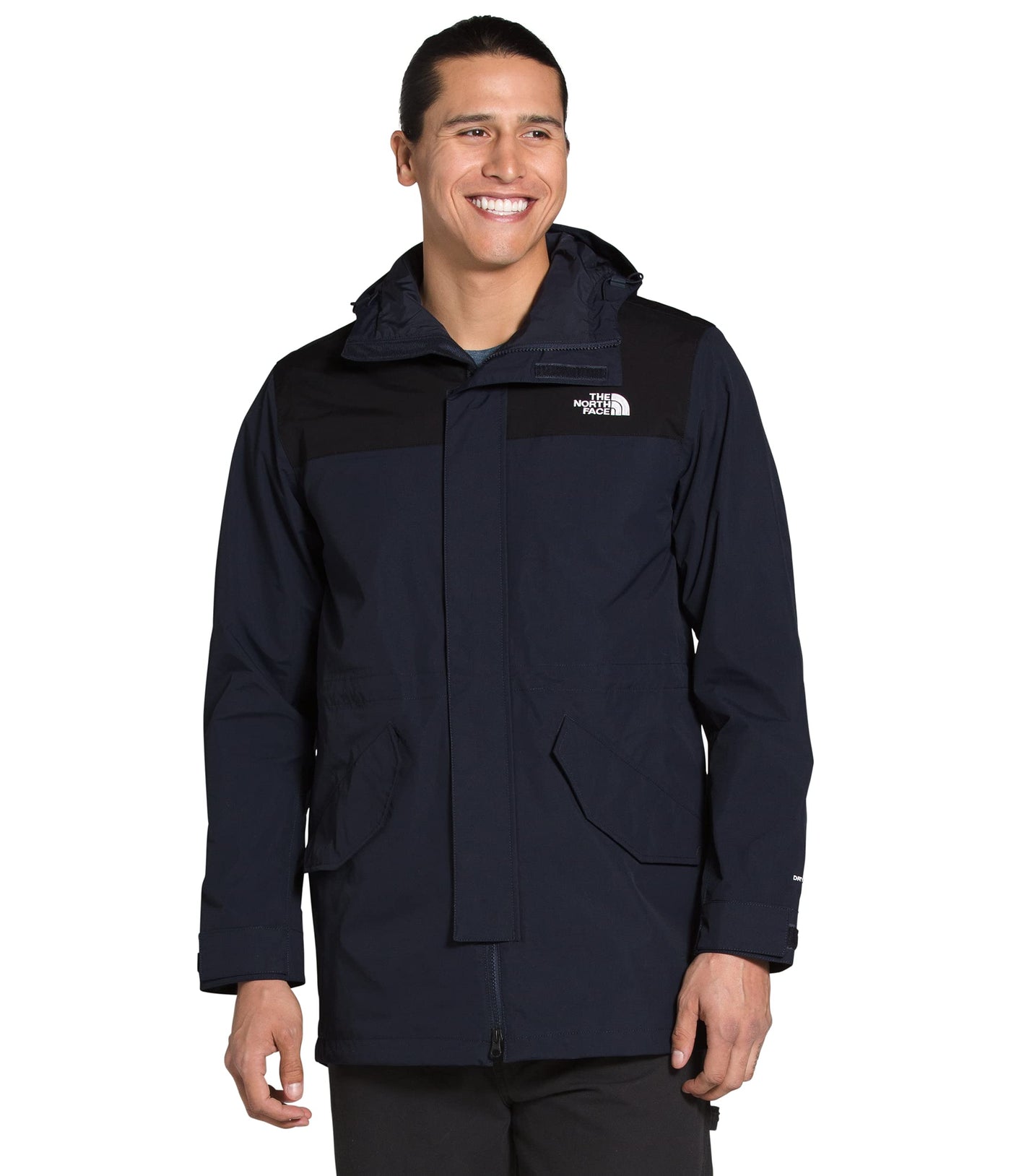 THE NORTH FACE Men's City Breeze Rain Parka, Aviator Navy/TNF Black, XX-Large