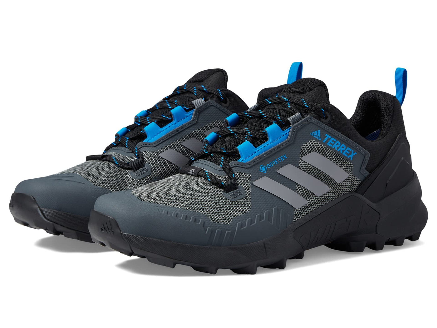 adidas Terrex Swift R3 Gore-TEX® Hiking Shoes Black/Grey/Blue Rush 12 D (M)