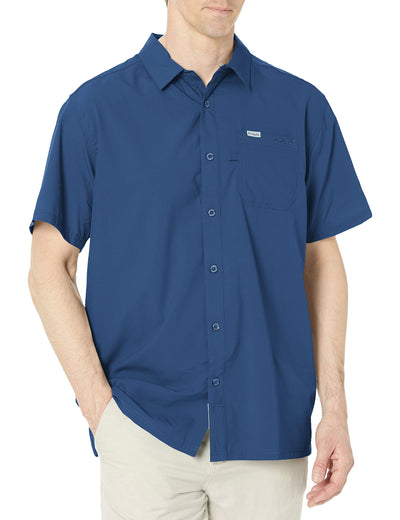 Columbia Men's Big and Tall Slack Tide Camp Shirt, Carbon, 4X