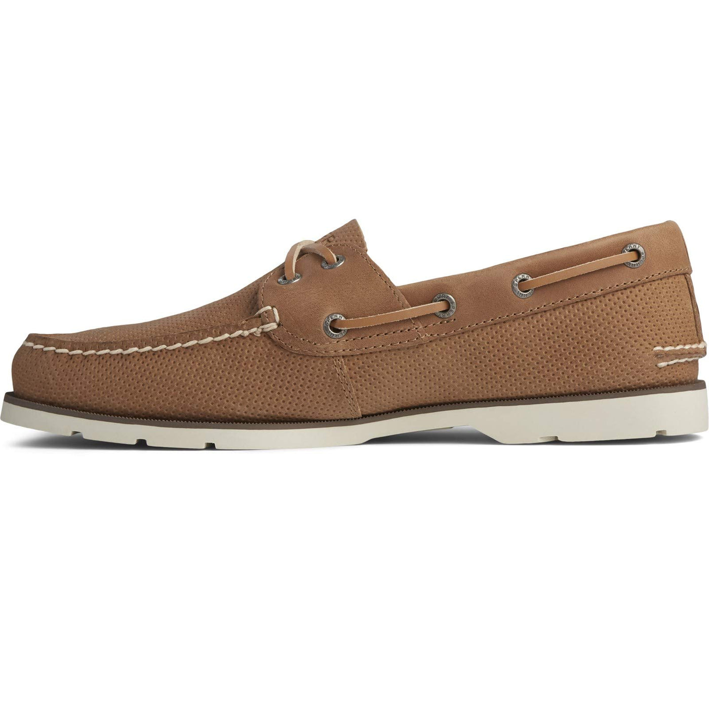 Sperry Leeward 2-Eye Cross Lace Perf Tan 9 M (D)