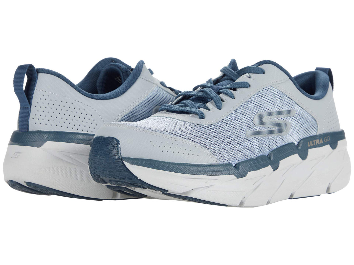 Skechers Mens Max Cushioning Premier Paragon Athletic Shoes 11 Gray