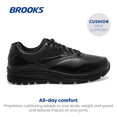 Brooks Men's Addiction Walker 2 Walking Shoe 14 Narrow Black/Black