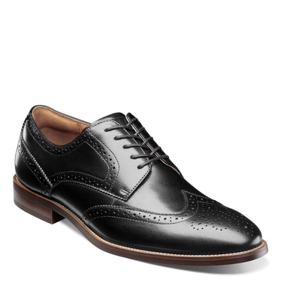 Florsheim Rucci Wing Tip Oxford Mens Oxford 9 3E US Black