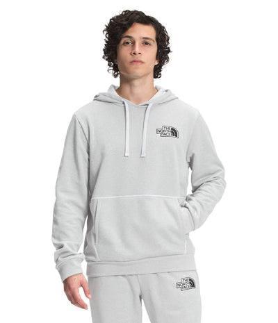 THE NORTH FACE Men's Exploration Fleece Pullover Hoodie, TNF Light Grey Heather, Medium