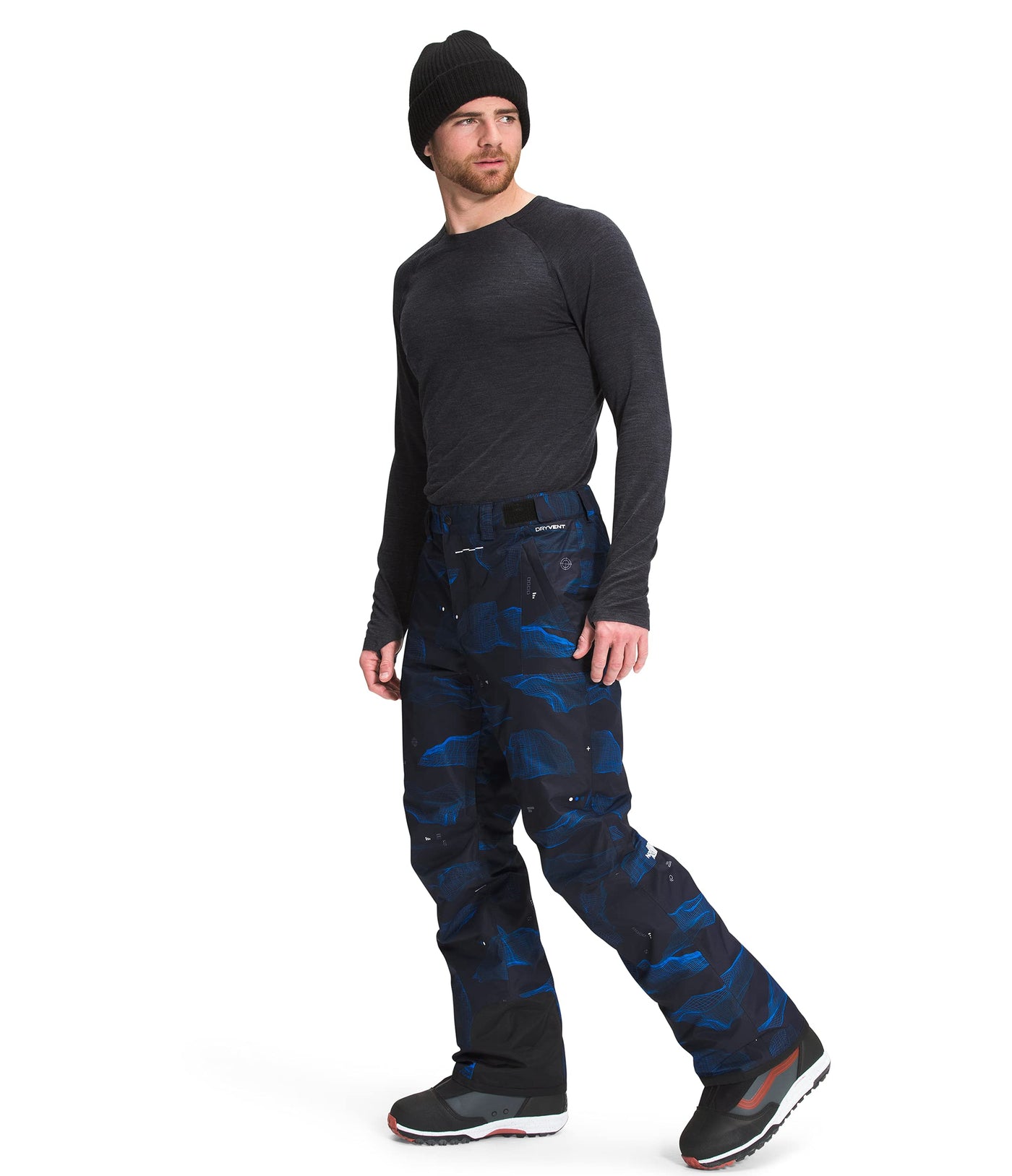 THE NORTH FACE Freedom Insulated Pant - Men's Aviator Navy Binary Halfdome Print, XS/Reg