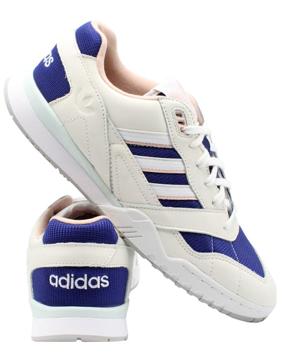 adidas Mens A.R. Trainer,White/Burgundy,11