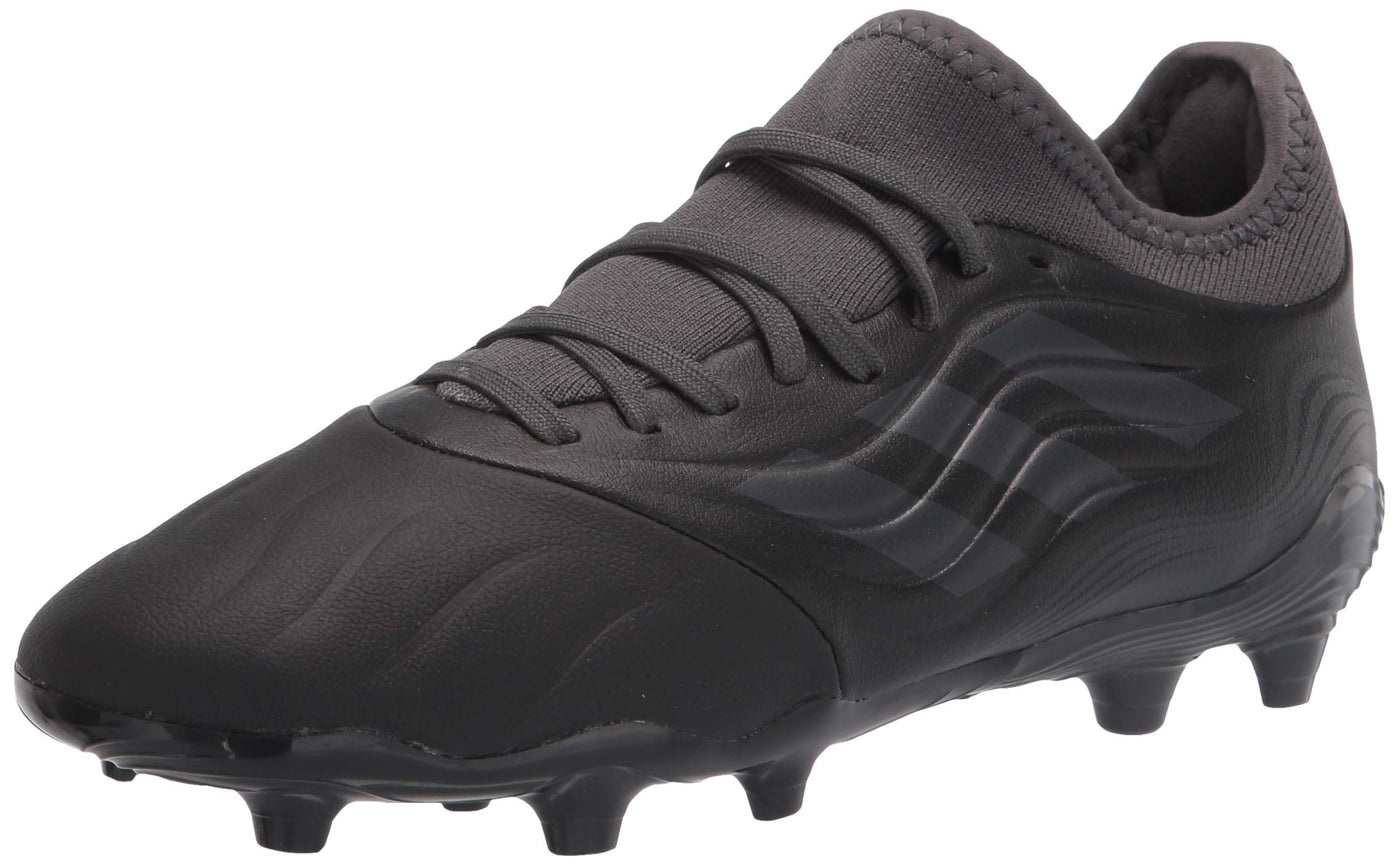 Adidas Men's Copa Sense.3 Firm Ground Soccer Shoe, Black/Grey/Grey, 8