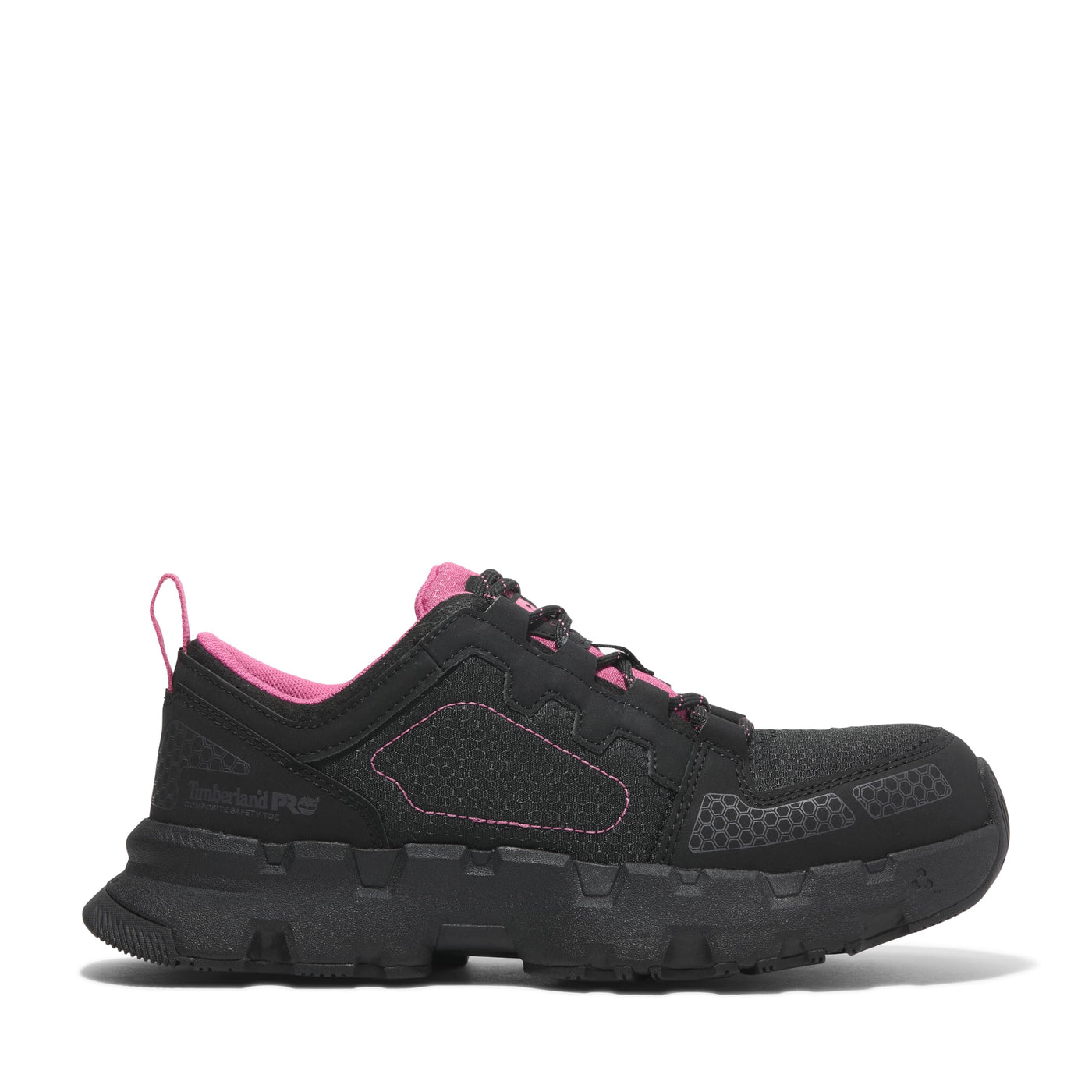 Timberland PRO Women's Powertrain Ev Composite Safety Toe Industrial Athletic Work Shoe 5.5 Black/Pink