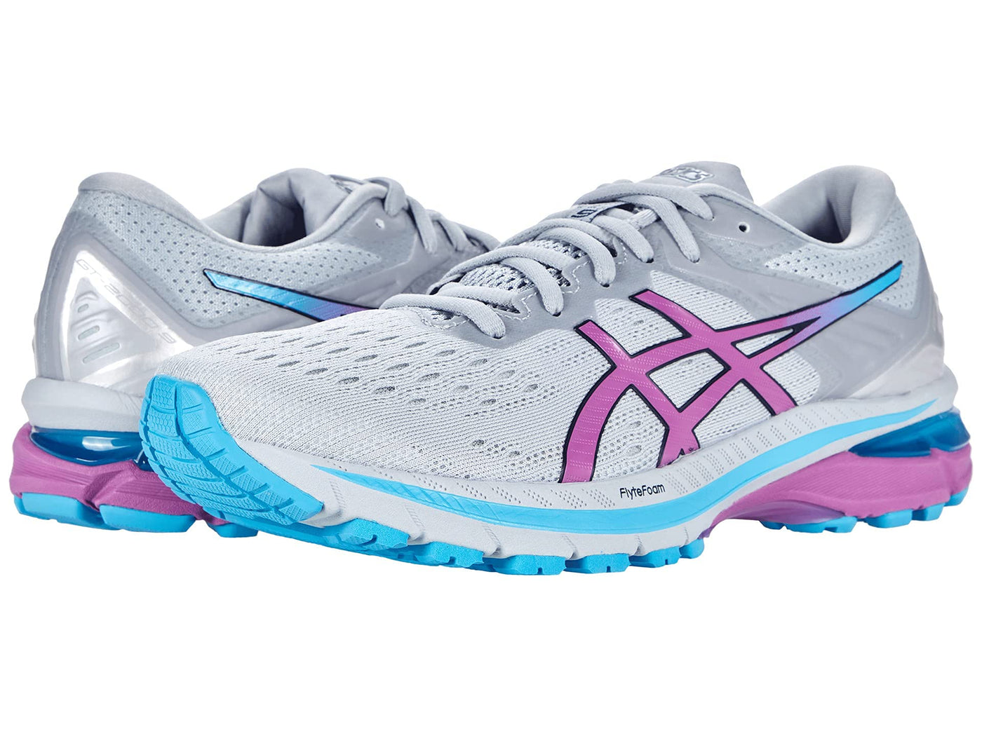 ASICS Women's GT-2000 9, Grey/Digital Grape, 10 Medium