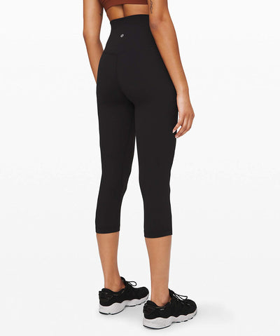 Lululemon Align Stretchy Crop Yoga Pants - Womenâ€s Workout Leggings, High-Waisted Design, Breathable, Sculpted Fit, 21 Inch Inseam, Black, 6