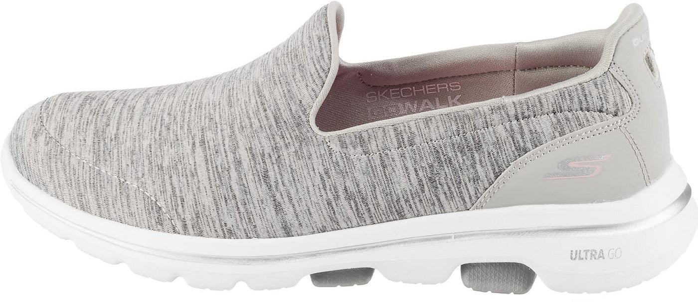 Skechers Women's Go Walk 5 Honor Sneaker, Grey, 10