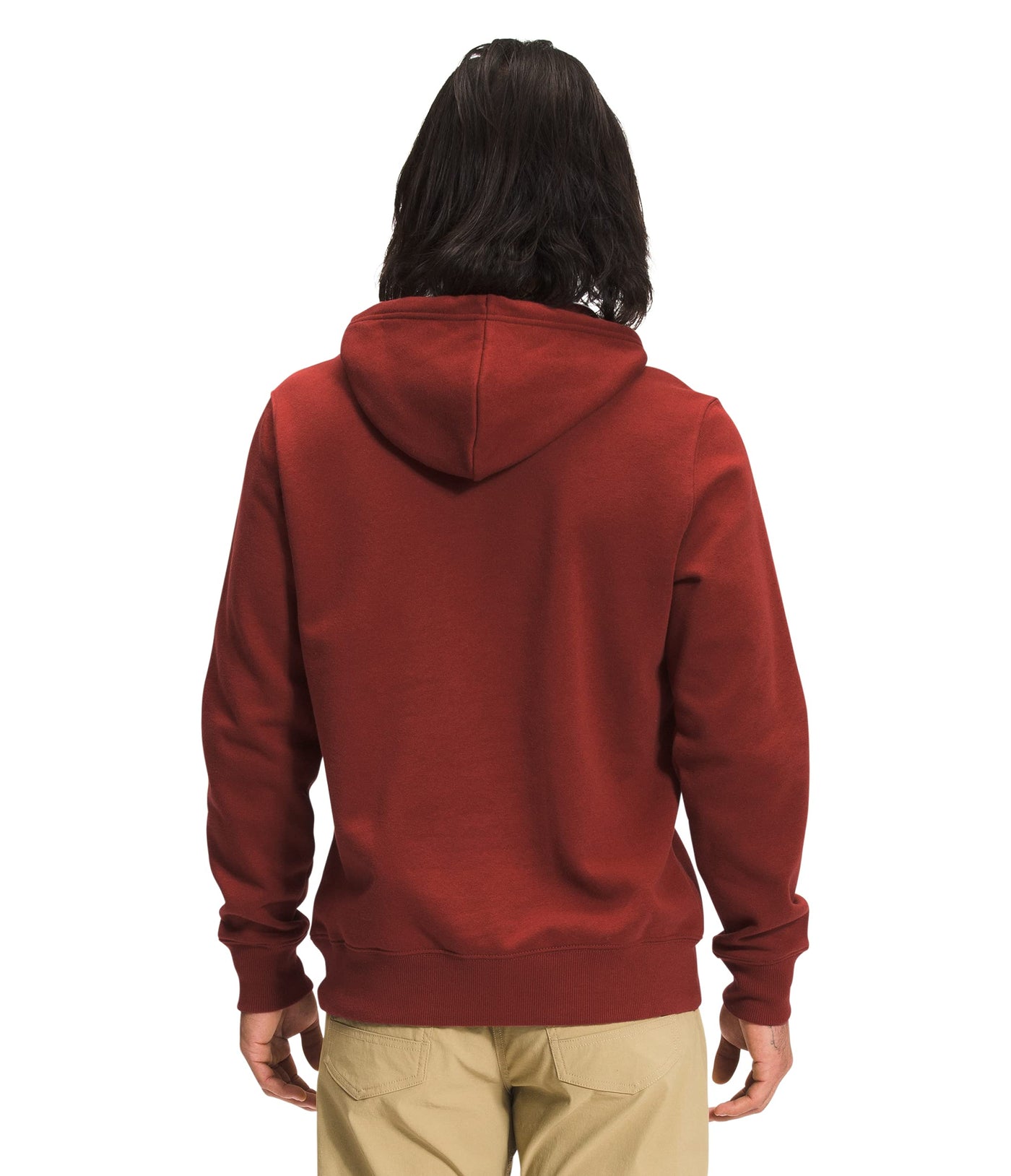 THE NORTH FACE Men's TNF Bear Pullover Hoodie, Brick House Red, Small