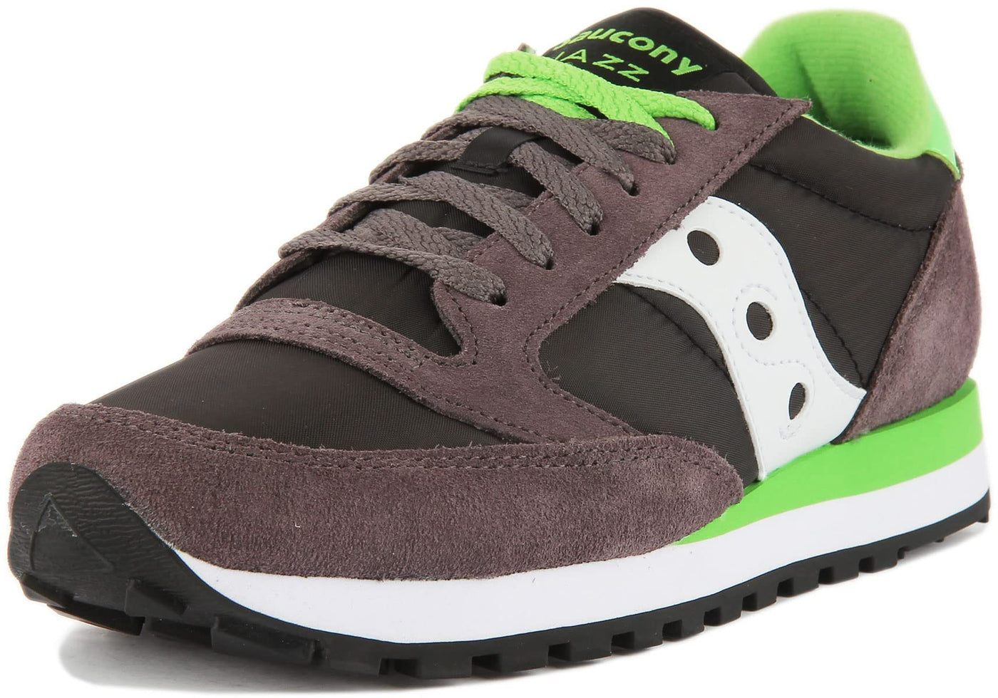 Saucony Men's Jazz Original S2044-619, Grey/Lime, 8