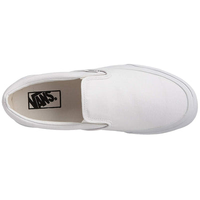 Vans Men's Classic Slip ON Skate Shoes 3.5 (True White)