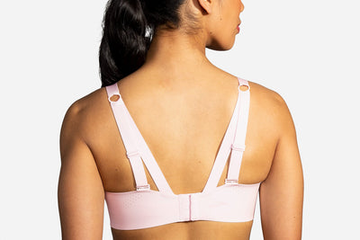 Brooks Women's Underwire Sports Bra for High Impact Running, Workouts & Sports with Maximum Support - Rosewater - 40 FF