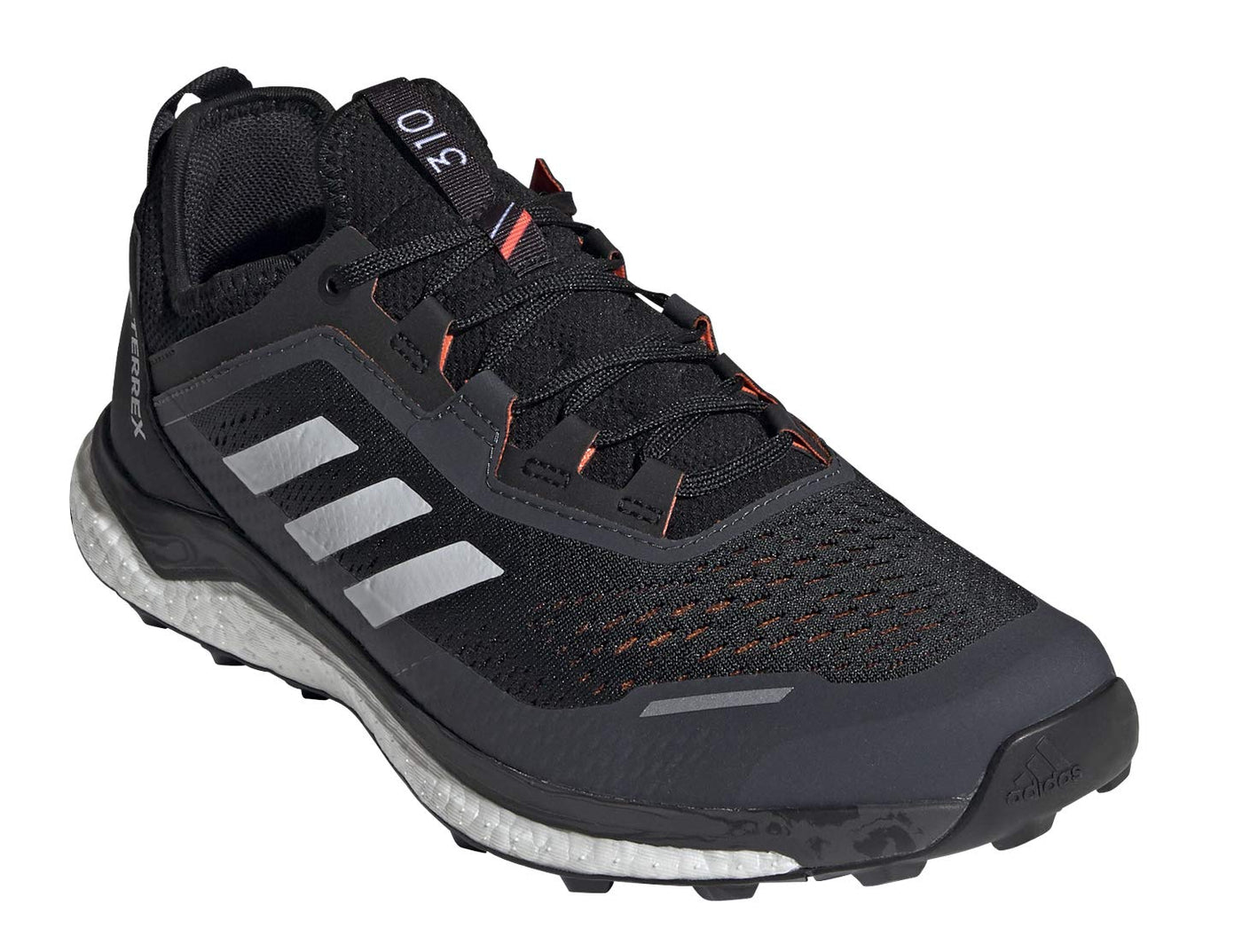 adidas Terrex Men's Agravic Flow Black/Crystal White/Solar Red 10 D (M)