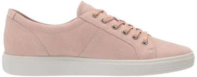 ECCO Women's Soft Classic Lace Sneaker 6-6.5 Rose Dust Nubuck