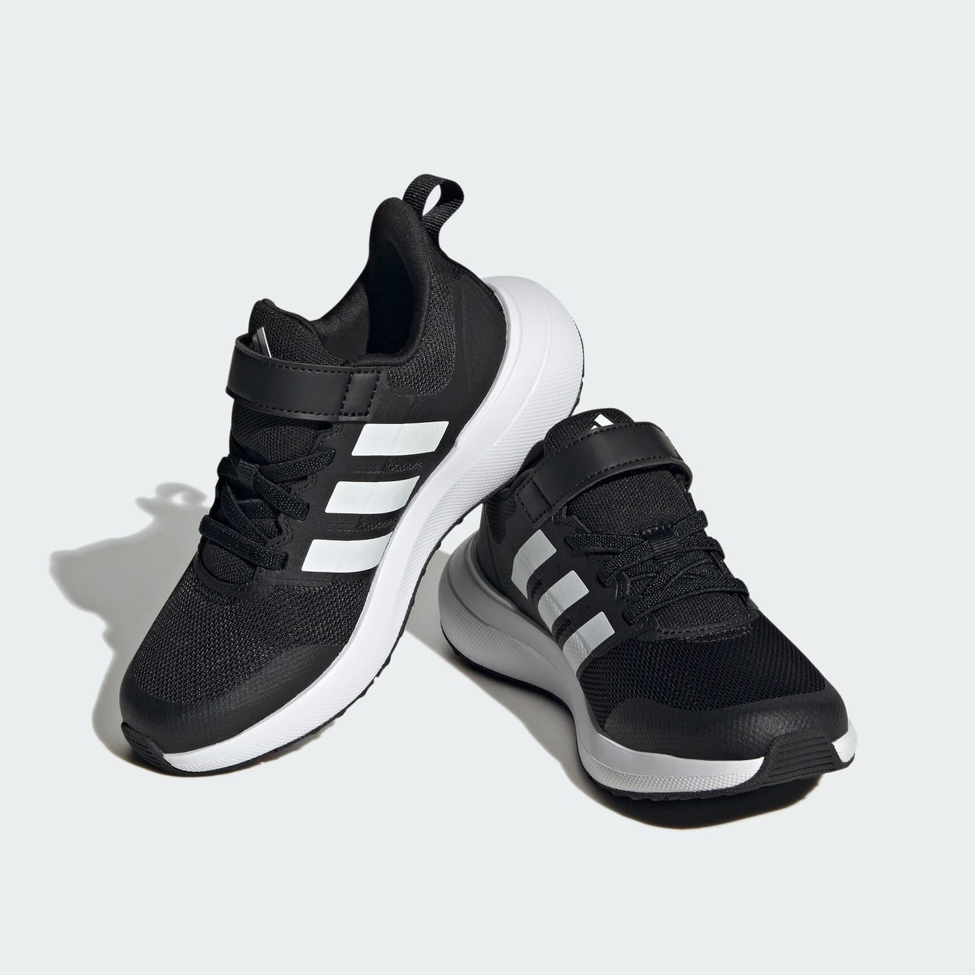 adidas Fortarun 2.0 Elastic Lace (Little Kid/Big Kid) Core Black/Footwear White/Core Black 2 Little Kid M