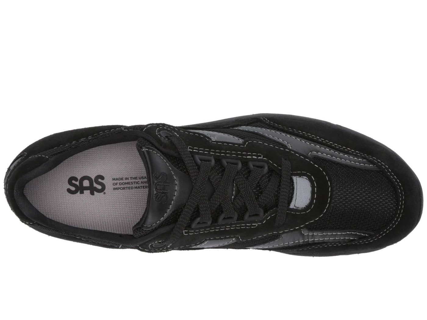 SAS Women's Tour Mesh Lace Up Sneaker Black 10.5 N - Narrow