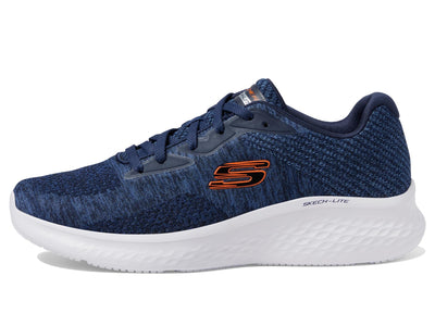 Skechers Men's Skech-Lite Pro Faregrove Oxford, Navy/Orange, 13