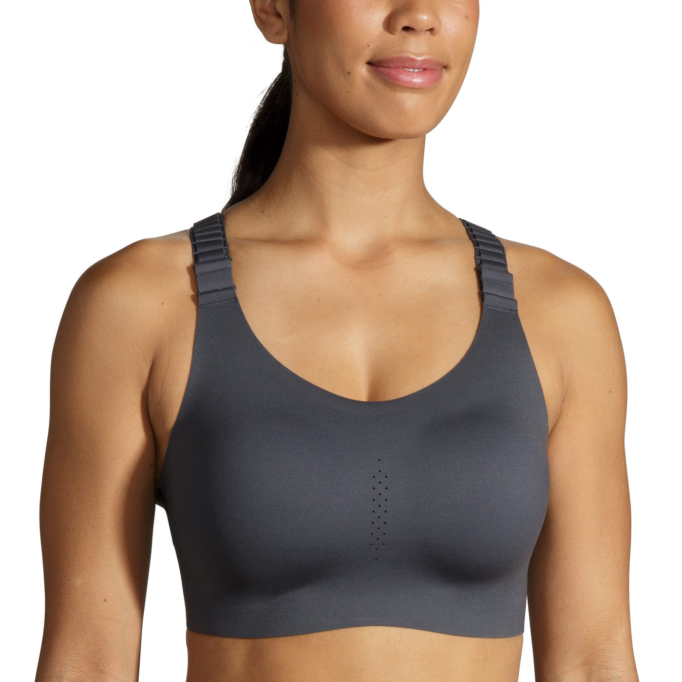 Brooks Women's Racerback 2.0 Sports Bra for High Impact Running, Workouts & Sports with Maximum Support - Asphalt - 38G